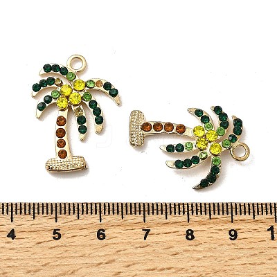Alloy Rhinestone Pendants LS-FIND-I051-03G-1
