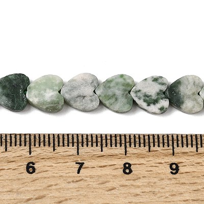 Natural Green Spot Jasper  Beads Strands G-M403-A22-03-1