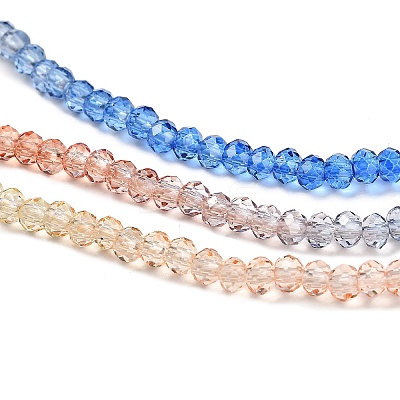 Transparent Painted Glass Beads Strands LS-DGLA-A034-T1mm-A02-1