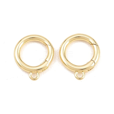 Brass Spring Gate Rings KK-P353-16G-1