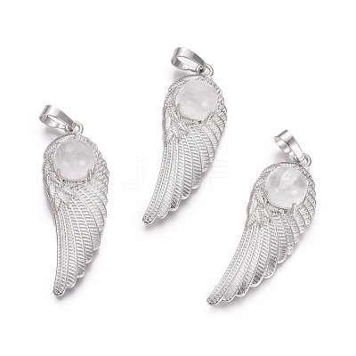 Natural Quartz Crystal Pendants G-L512-P06-1
