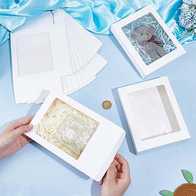 Rectangle Paper Biscuit Boxes with Clear Window CON-WH0107-02B-02-1