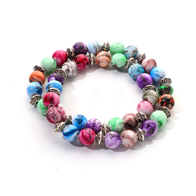 DIY Stretch Bracelets Necklaces Kits DIY-YW0001-79-1