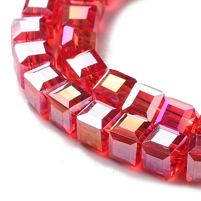 Electroplate Glass Bead Strands EGLA-J028-4x4mm-AB05-1