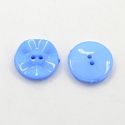 Acrylic Sewing Buttons BUTT-E073-C-06-1