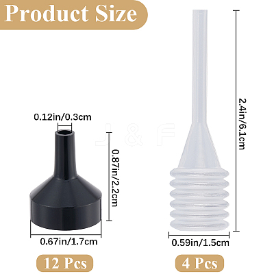 12Pcs Aluminum Funnel Hopper AJEW-GF0010-31EB-1