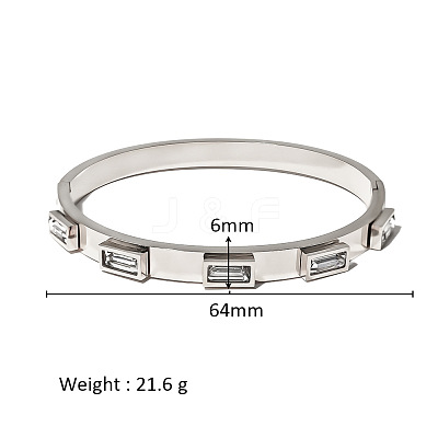 304 Stainless Steel Hinged Bangles WG99C16-02-1