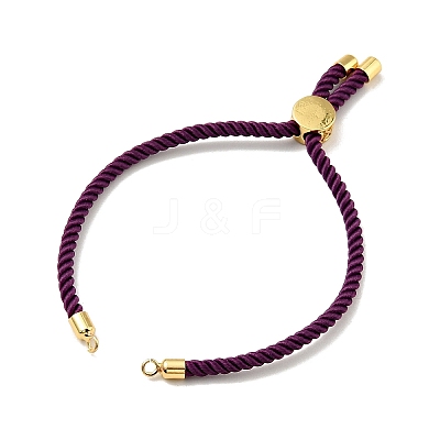 Half Finished Twisted Milan Rope Slider Bracelets FIND-G032-01G-25-1