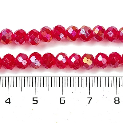 Baking Electroplate Glass Beads Strands DGLA-A039-J6MM-B21-1