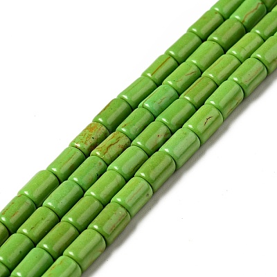 Synthetic Turquoise Beads Strands TURQ-G120-4x6mm-08-1