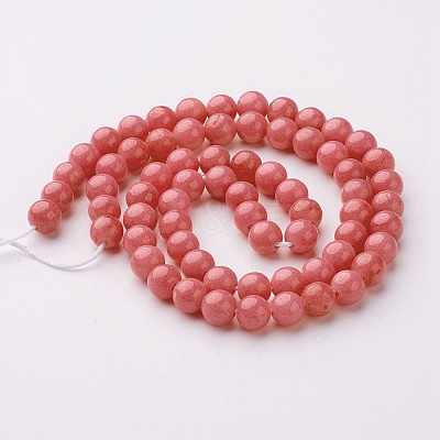 Natural Mashan Jade Round Beads Strands G-D263-10mm-XS18-1