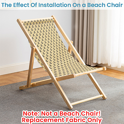 1Pc Anchor Pattern Chair Polycotton Cloth AJEW-GF0015-38G-1