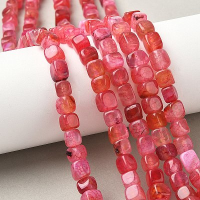 Natural Dragon Veins Agate Beads Strands G-G177-E18-01-1
