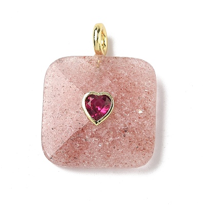 Natural Mixed Gemstone Faceted Pendants G-C274-03-1