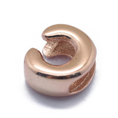 925 Sterling Silver European Beads STER-E064-01C-RG-1