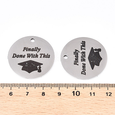 Non-Tarnish 201 Stainless Steel Pendants STAS-T064-38P-27-1