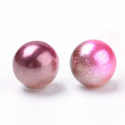 Rainbow Acrylic Imitation Pearl Beads OACR-R065-3mm-A10-1