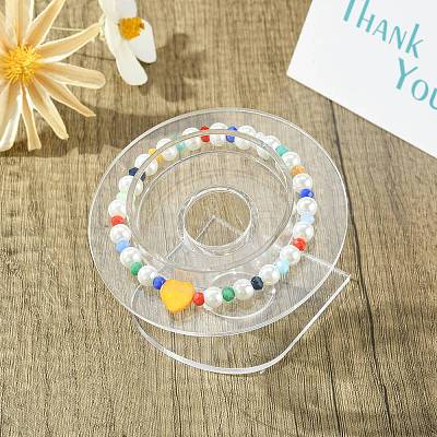 Organic Glass Bracelets/Bangles Display X-BDIS-N002-01-1
