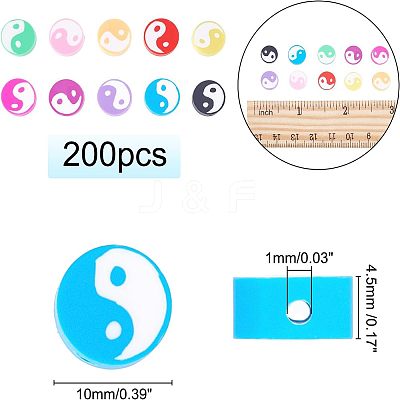 Handmade Polymer Clay Beads Strand CLAY-NB0001-34-1