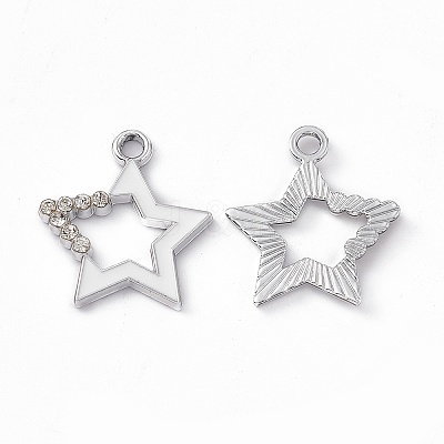 Alloy Rhinestone Pendants PALLOY-P287-09-1