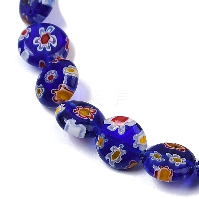 Handmade Millefiori Lampwork Beads Strands LAMP-G166-17B-04-1