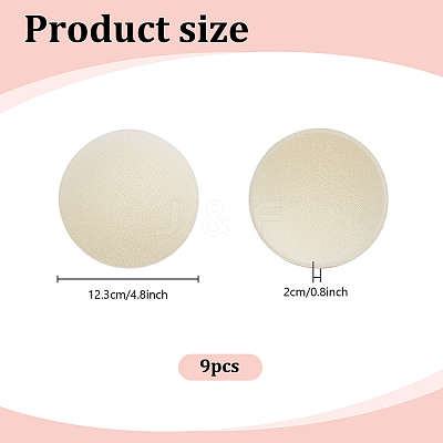 EVA Cloth Round Fascinator Hat Base for Millinery Magic AJEW-WH0248-846A-1