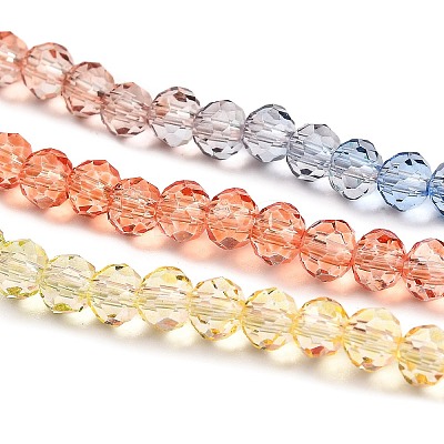 Transparent Painted Glass Beads Strands LS-DGLA-A034-T3mm-A02-1