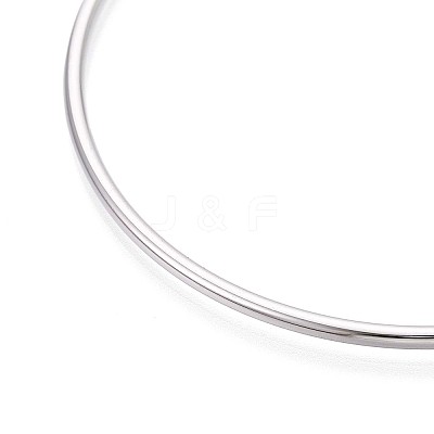 304 Stainless Steel Plain Bangles For Women BJEW-N033-02P-1