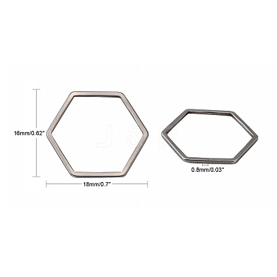 Tarnish Resistant 304 Stainless Steel Linking Ring STAS-S079-25A-1