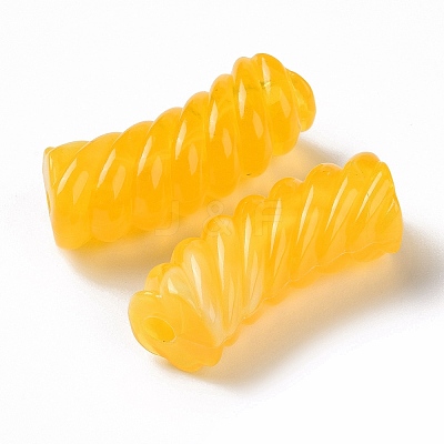 Two Tone Opaque Acrylic Beads OACR-A016-06B-1