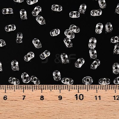 Baking Paint Transparent Glass Seed Beads X-SEED-N006-05A-1