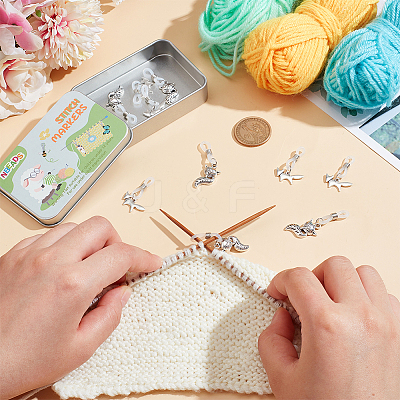 Fox Knitting Tool Alloy Needle Cap DIY-NB00001-1