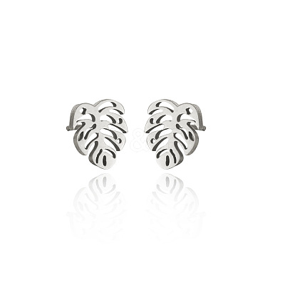 304 Stainless Steel Stud Earrings WG9FC02-04-1