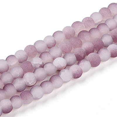 Crackle Glass Beads Strands GLAA-N009-4mm-05-1