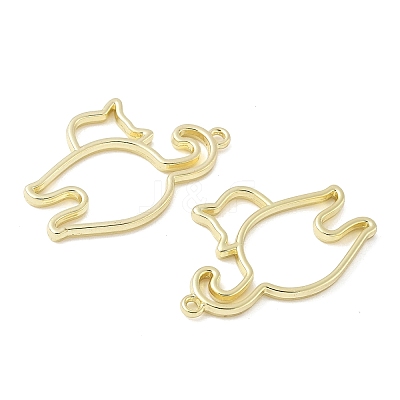 Alloy Open Back Bezel Pendants FIND-L025-02G-1
