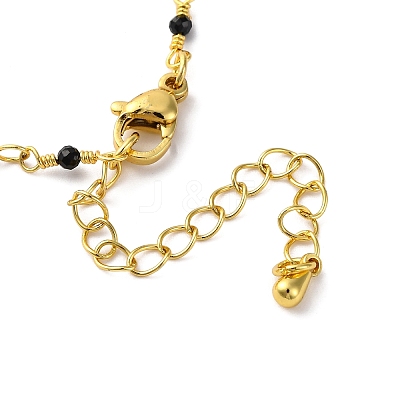 Brass Chain Necklace Making KK-K337-13G-05-1