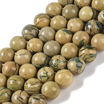 Natural Verdite Stone Beads Strands G-P530-B07-04-1