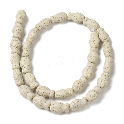 Natural Lava Rock Beads Strands G-U007-01F-1