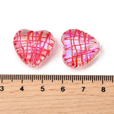 Transparent Glass Enamel Beads GLAA-S388-01D-1