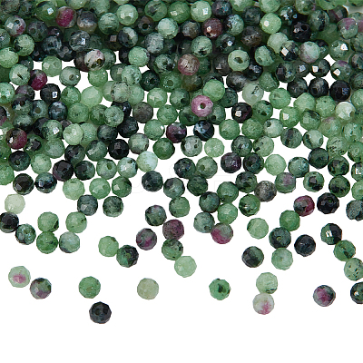 2 Strands Natural Ruby in Zoisite Beads Strands G-NB0005-07-1