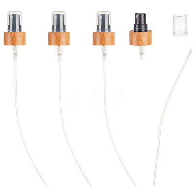 Plastic & Bamboo Spray Bottle Replacement Dispensing Pump Top LS-MRMJ-WH0087-11A-1