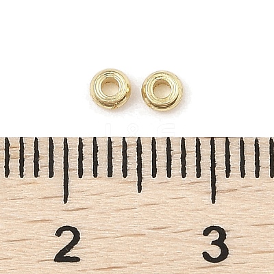 Rack Plating Brass Spacer Beads X1-KK-A235-02G-01-1