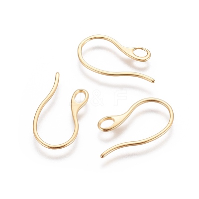 304 Stainless Steel Earring Hooks STAS-E464-04G-1