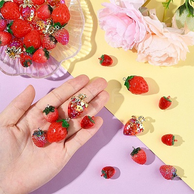 Strawberry Pendant Kits DIY-YW0016-23-1
