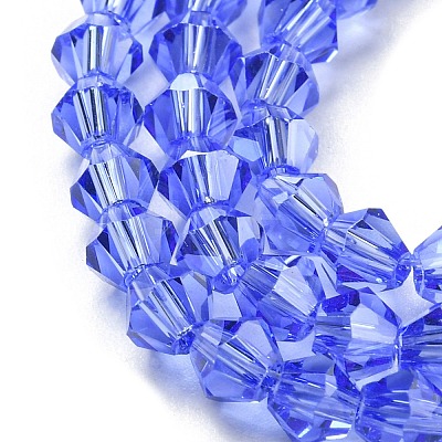 Transparent Electroplate Glass Beads Strands LS-GLAA-F029-3mm-C07-1