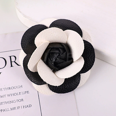 PU Leather Alligator Hair Clips for Girls OHAR-WH20008-18B-1
