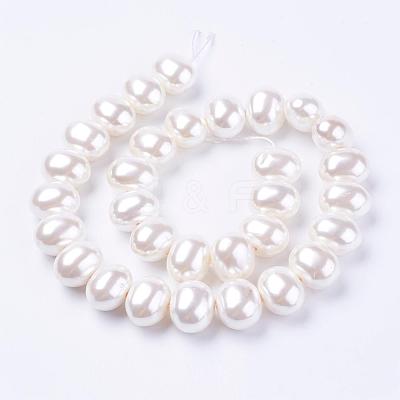 Shell Pearl Beads Strands BSHE-L035-E03-1