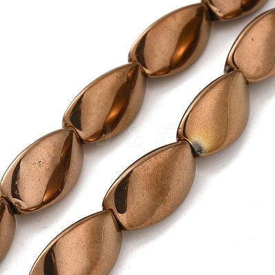 Electroplated Non-magnetic Synthetic Hematite Beads Strands G-P518-01G-1