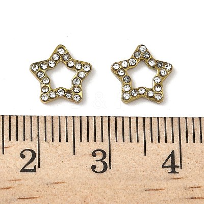 304 Stainless Steel Rhinestone Cabochons STAS-A057-04G-E02-1