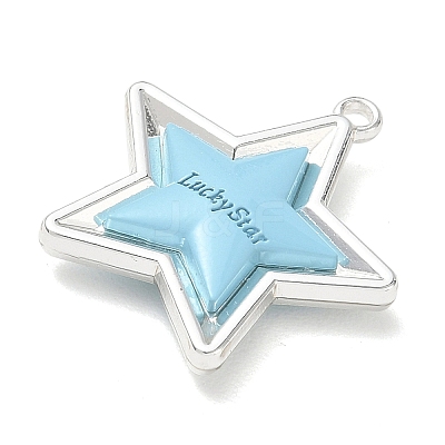 Spray Painted Alloy Pendants AL-CBA5B8E-14P-02-1
